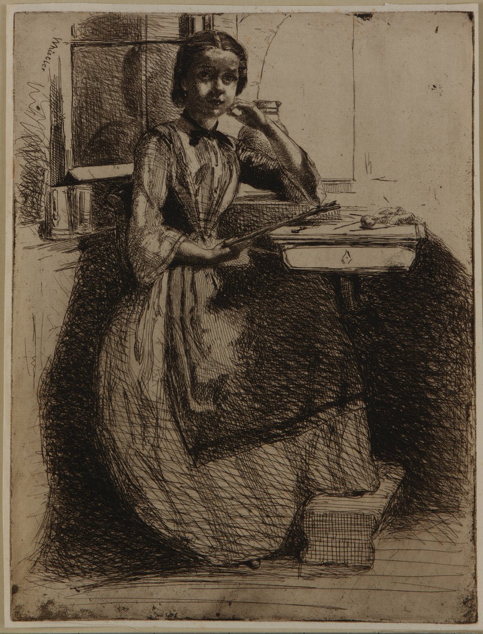 Gretchen i Heidelberg af James Abbott McNeill Whistler