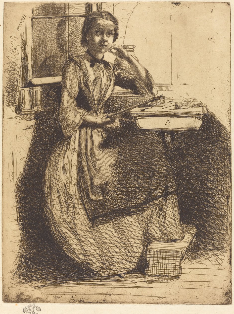 Gretchen i Heidelberg af James Abbott McNeill Whistler