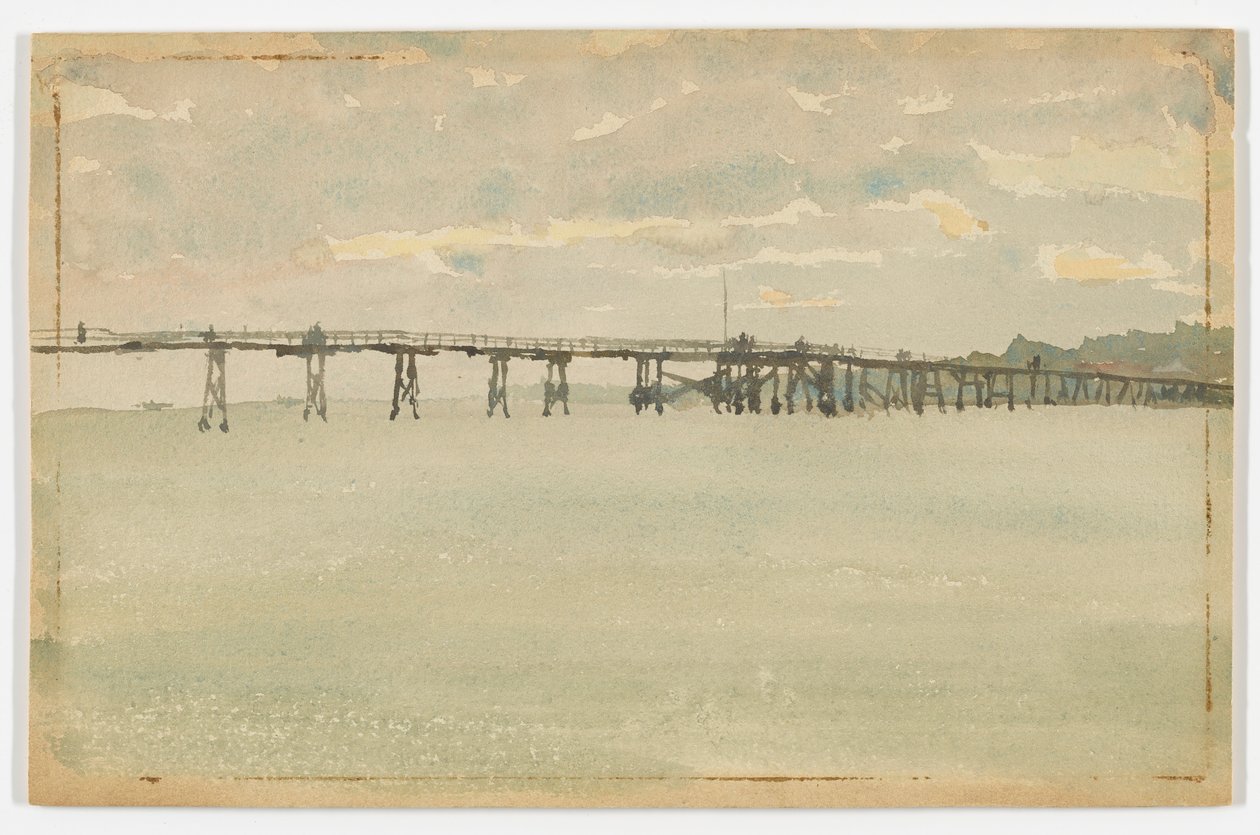 Grey and Silver–Pier, Southend af James Abbott McNeill Whistler