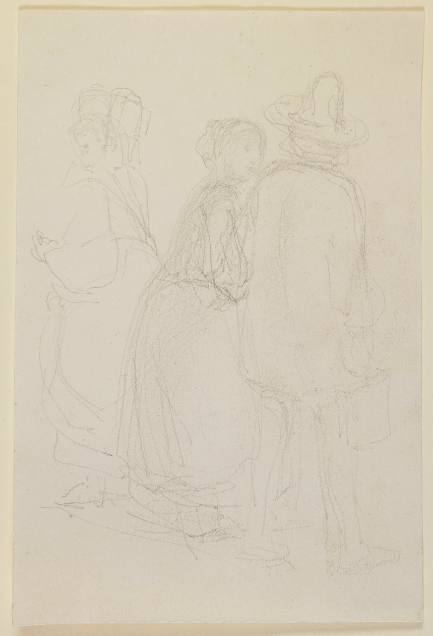 Gruppe på tre stående figurer af James Abbott McNeill Whistler