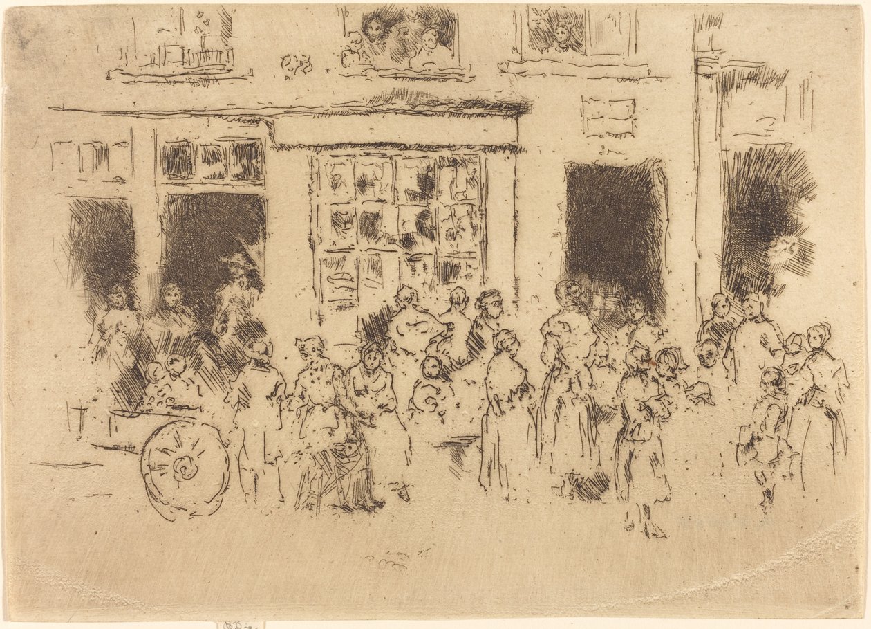 High Street, Bruxelles af James Abbott McNeill Whistler