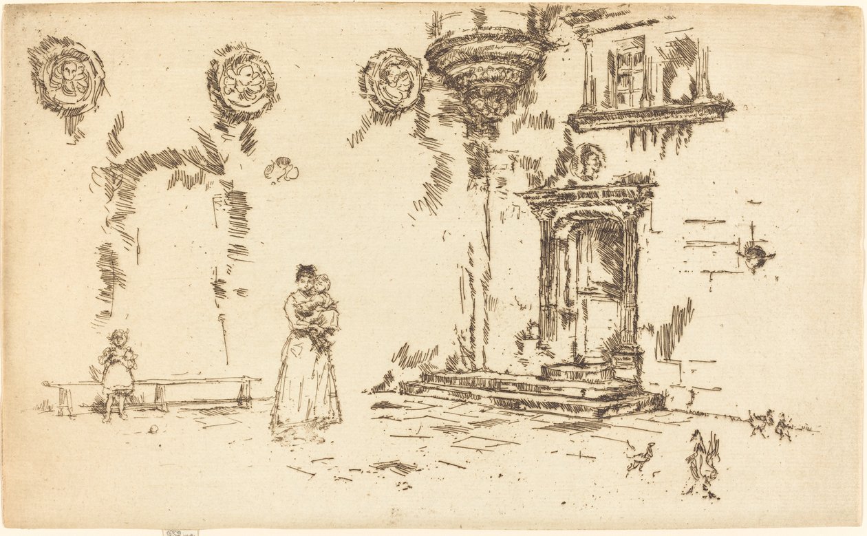 Hotel Lallement, Bourges af James Abbott McNeill Whistler