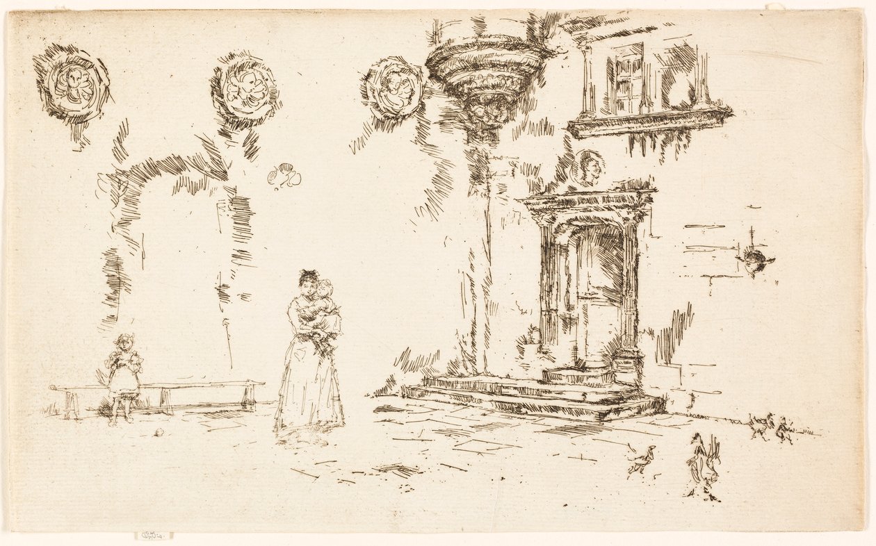 Hotel Lallemant, Bourges af James McNeill Whistler