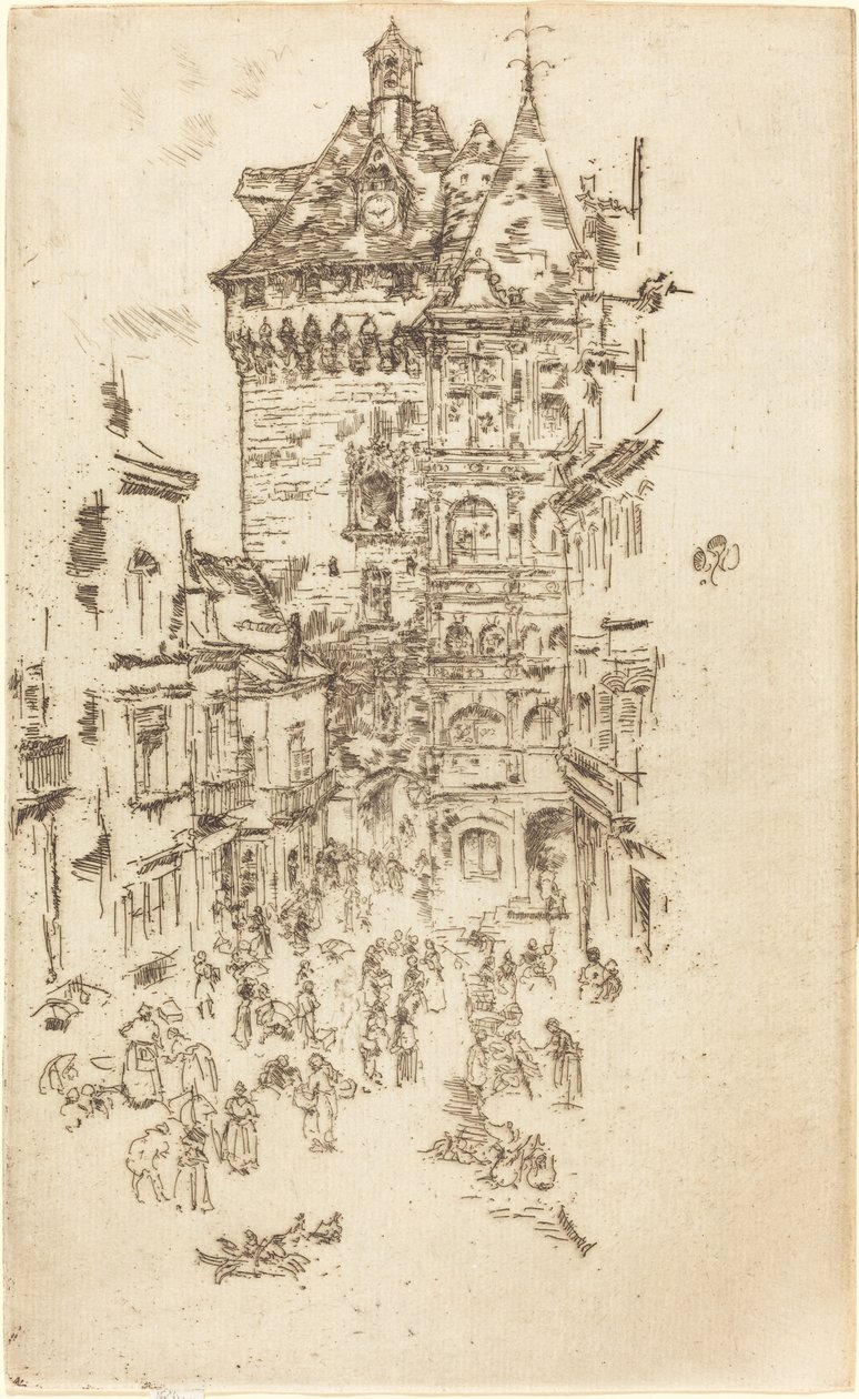 Rådhuset, Loches af James Abbott McNeill Whistler