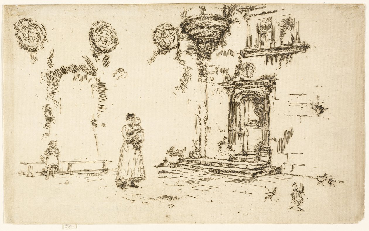 Hotel Lallemant, Bourges af James Abbott McNeill Whistler