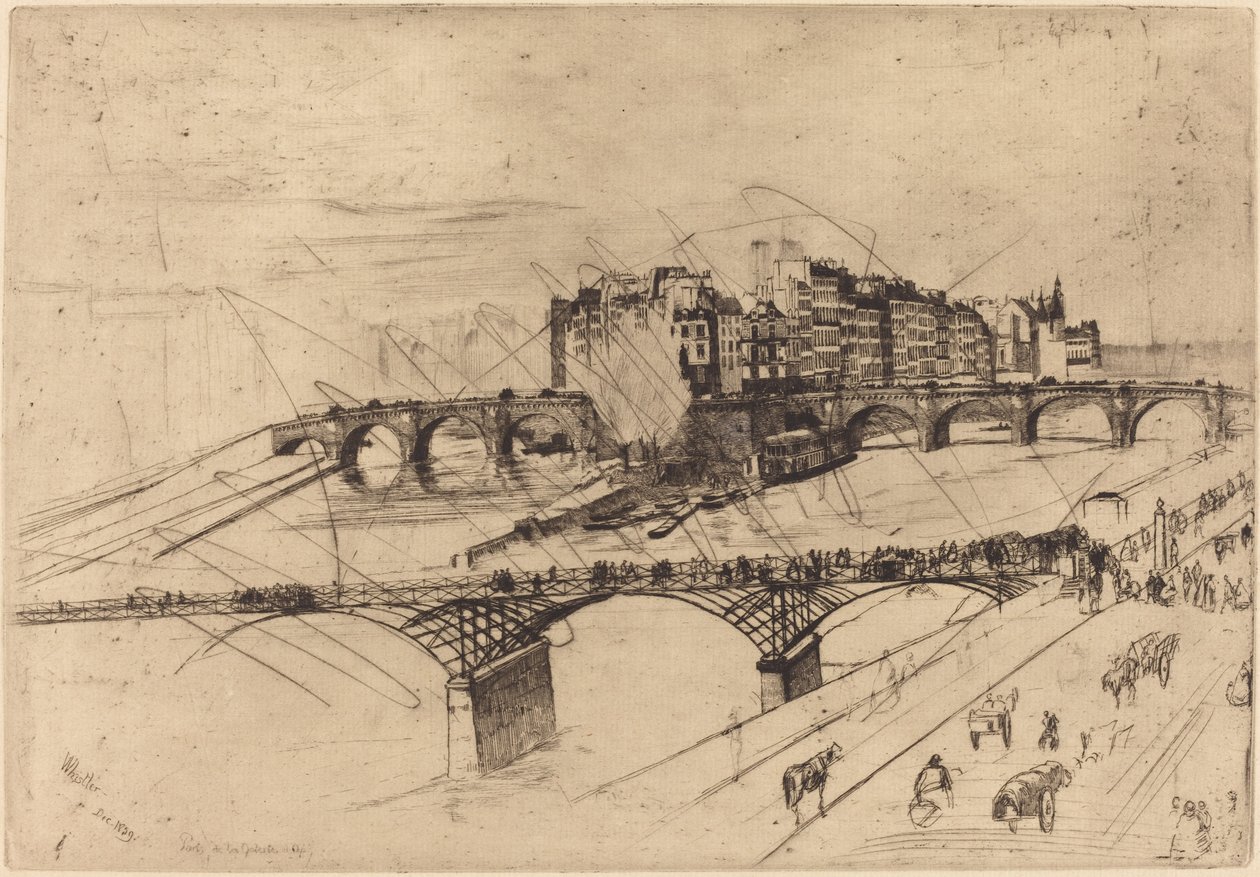 Isle of the Cite, Paris af James Abbott McNeill Whistler