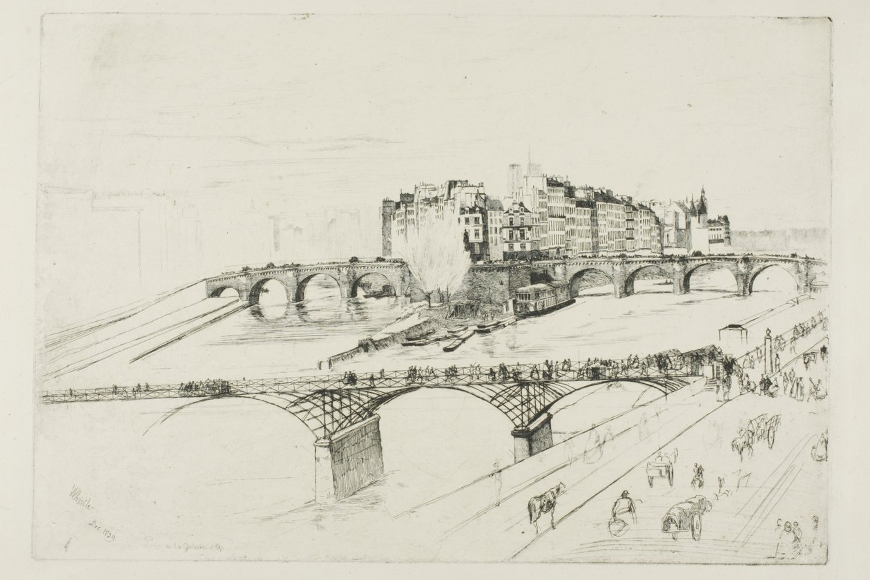 Isle of the City, Paris af James McNeill Whistler