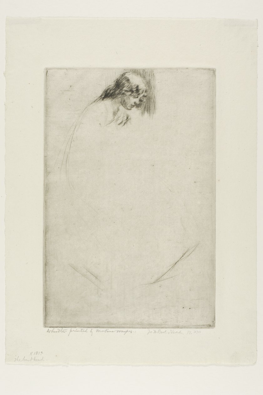 Jos bøjede hoved af James McNeill Whistler