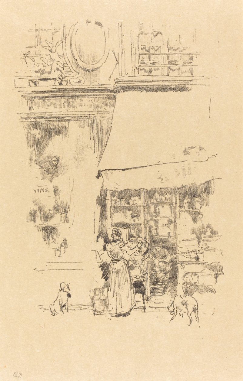 Fruitière af rue de Grenelle af James Abbott McNeill Whistler