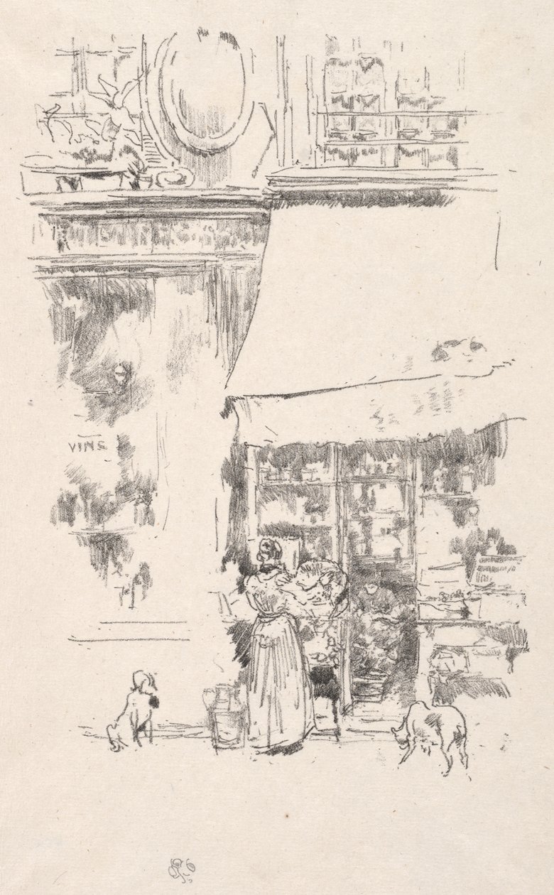 Frugtbutikken på Rue de Grenelle af James McNeill Whistler
