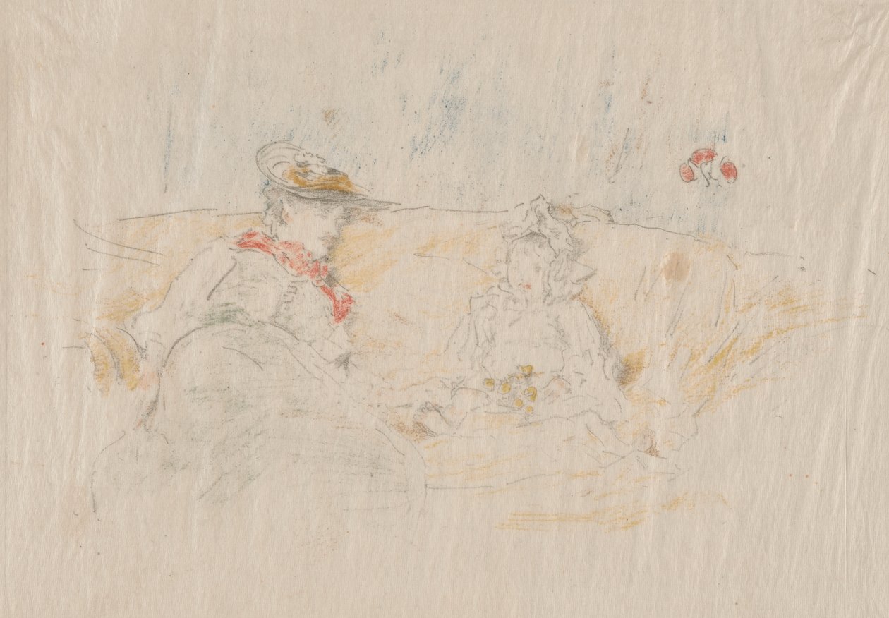 Dame og Barn af James Abbott McNeill Whistler
