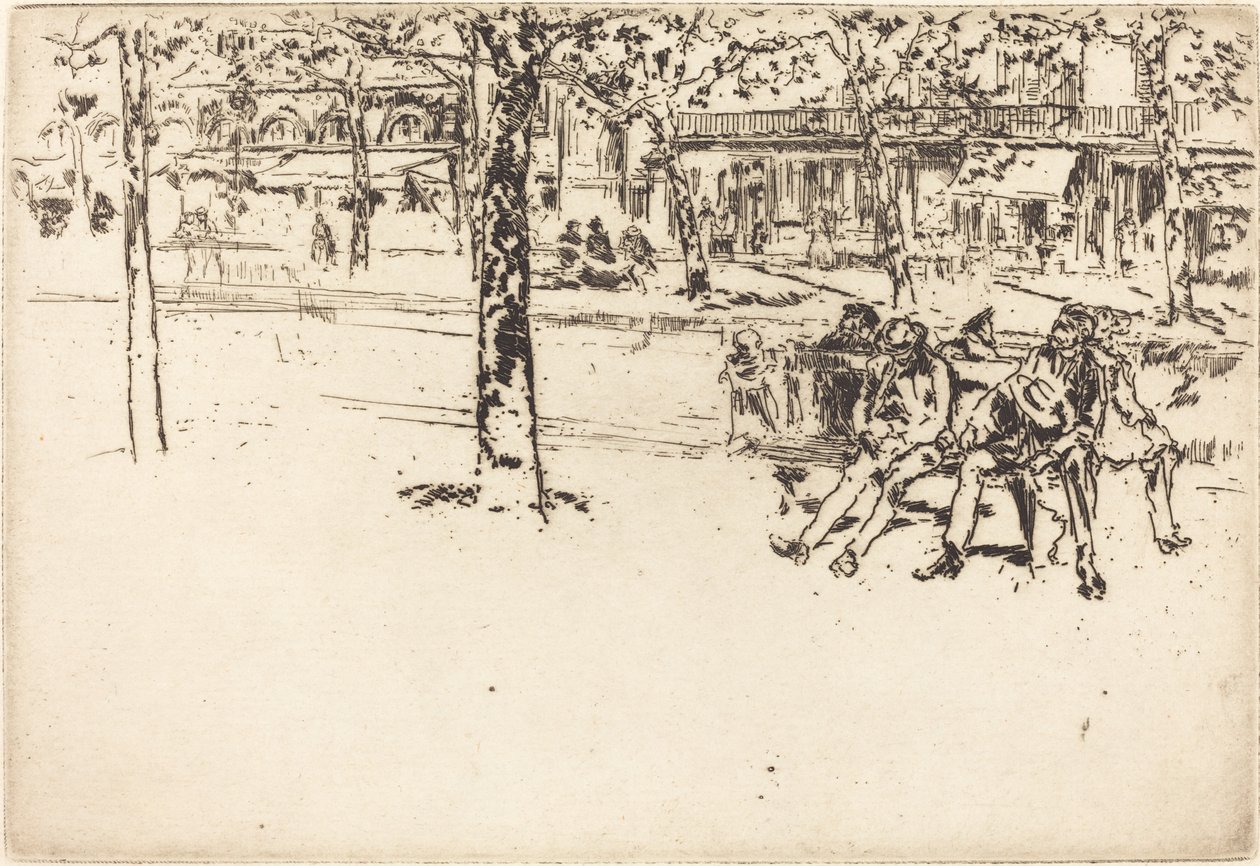 Boulevard Poissonniere af James Abbott McNeill Whistler