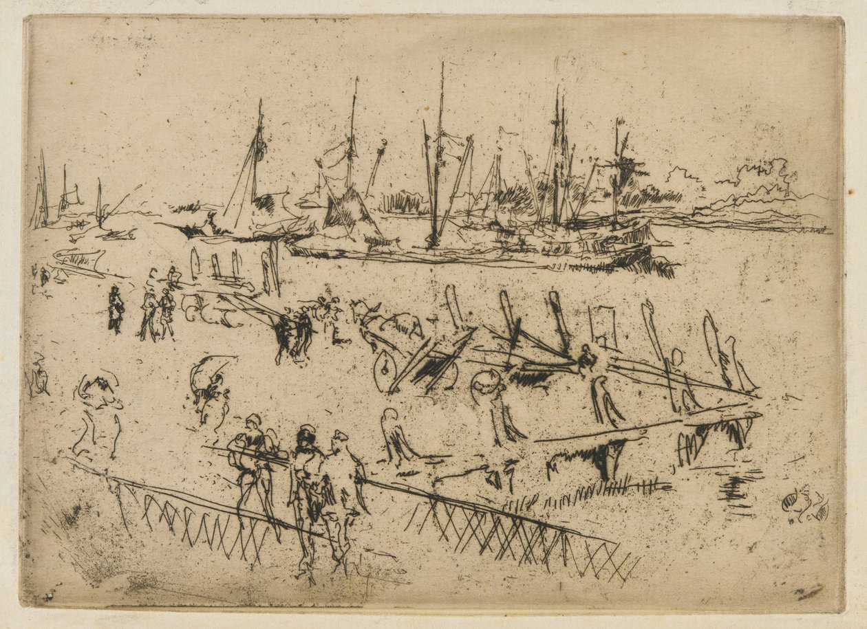 Lille Dordrecht af James Abbott McNeill Whistler