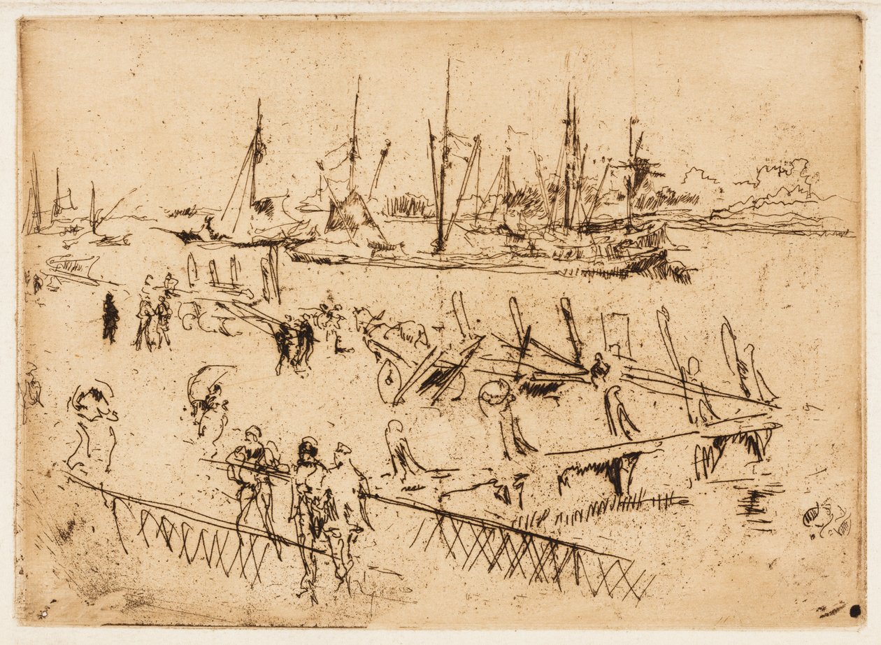 Lille Dordrecht af James Abbott McNeill Whistler