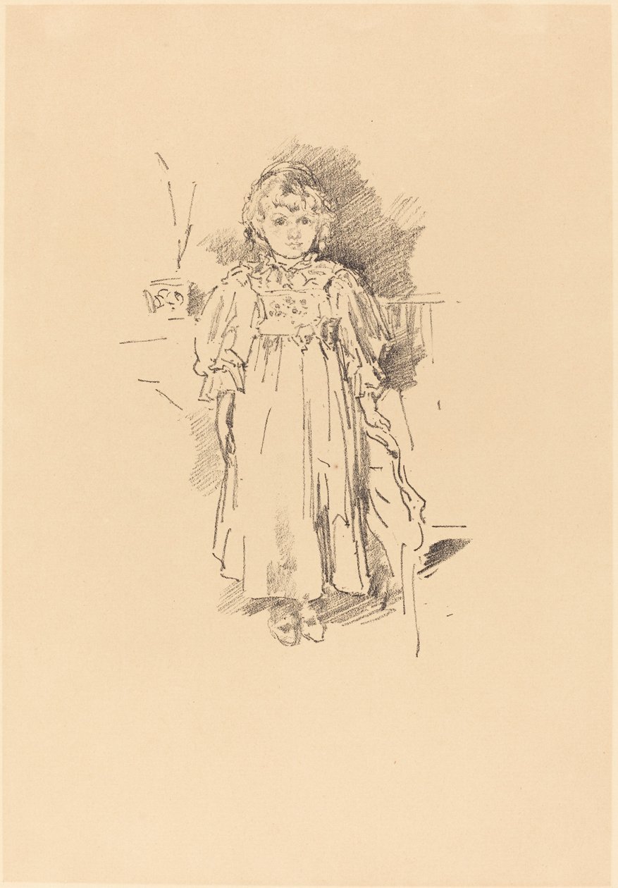 Lille Evelyn af James Abbott McNeill Whistler