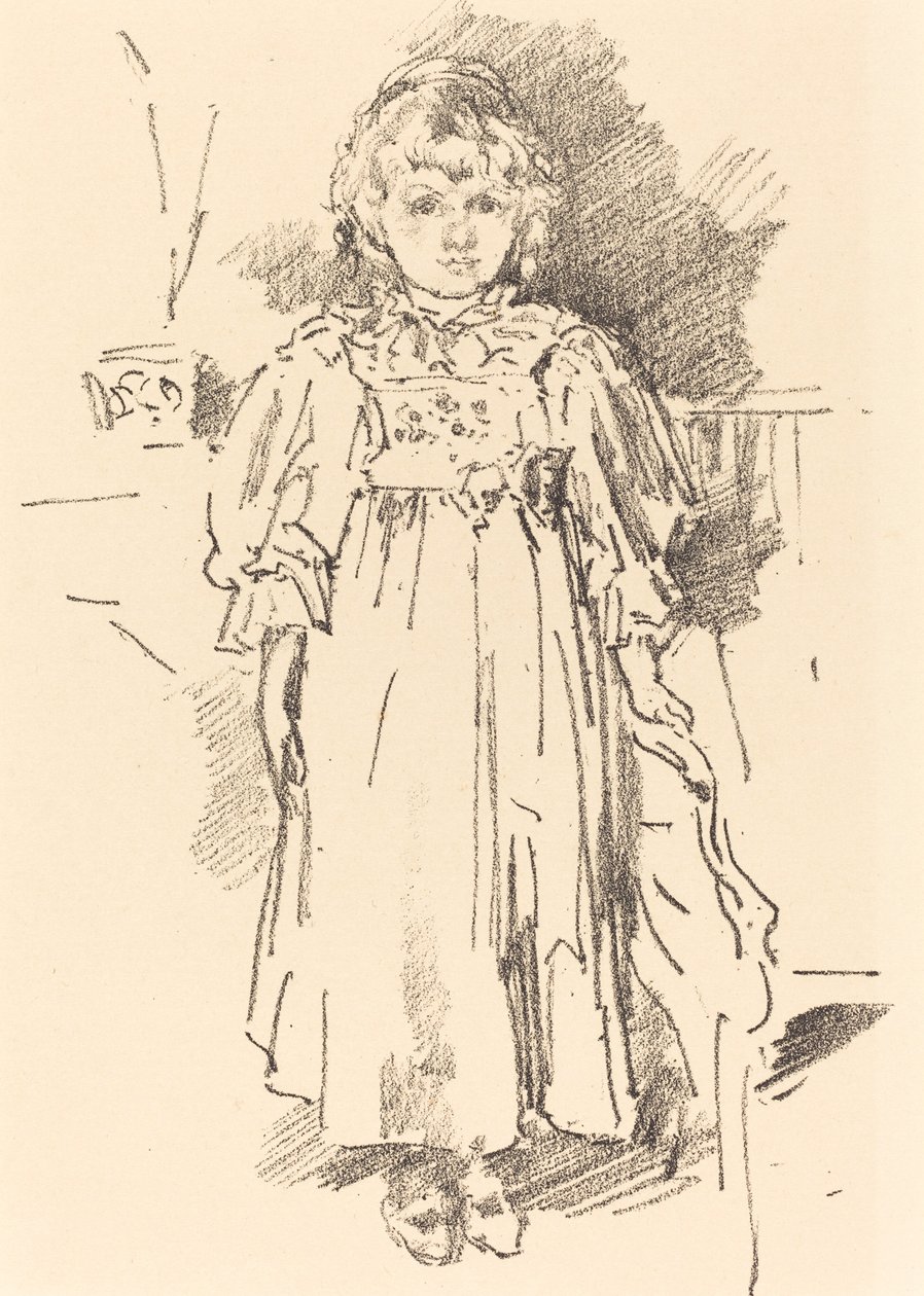 Lille Evelyn af James Abbott McNeill Whistler