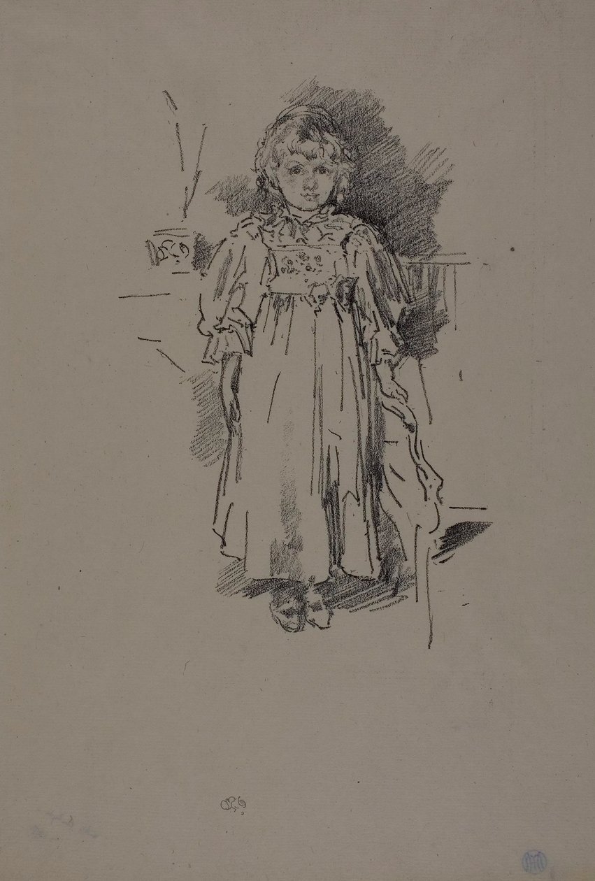 Lille Evelyn af James Abbott McNeill Whistler