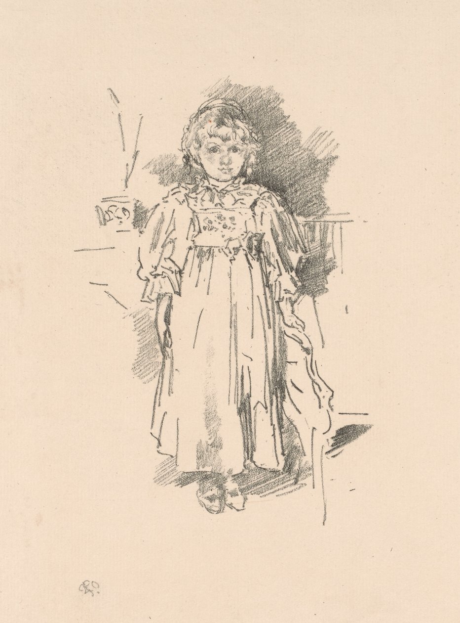 Lille Evelyn af James Abbott McNeill Whistler