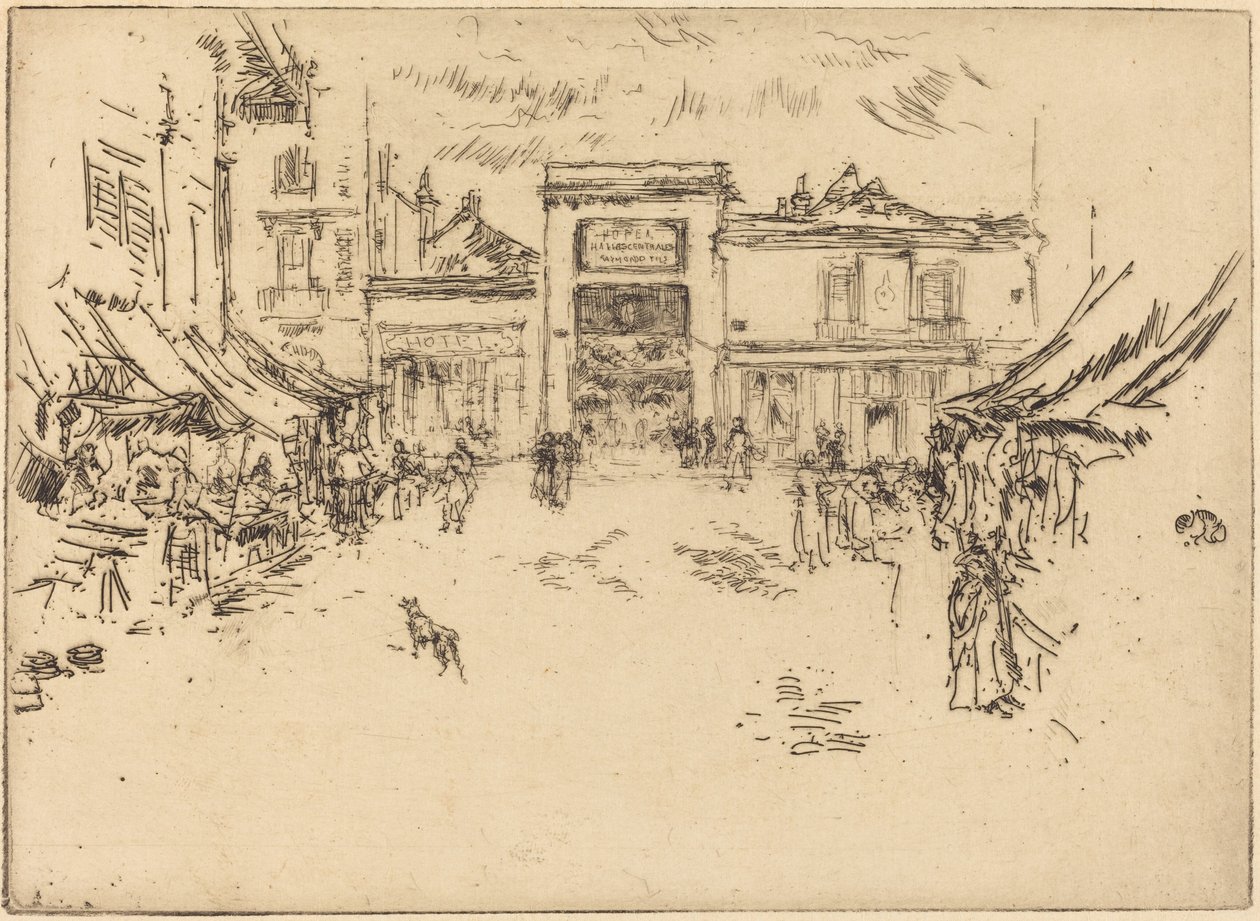 Lille markedsplads, Tours af James McNeill Whistler