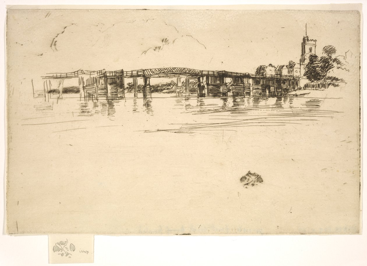 Lille Putney Bridge af James Abbott McNeill Whistler