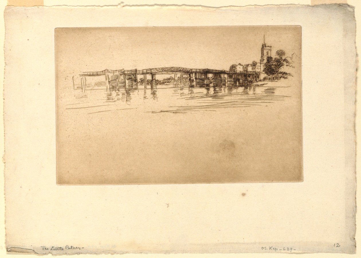 Lille Putney Bridge af James Abbott McNeill Whistler