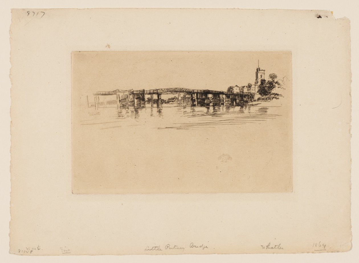 Lille Putney Bridge af James Abbott McNeill Whistler