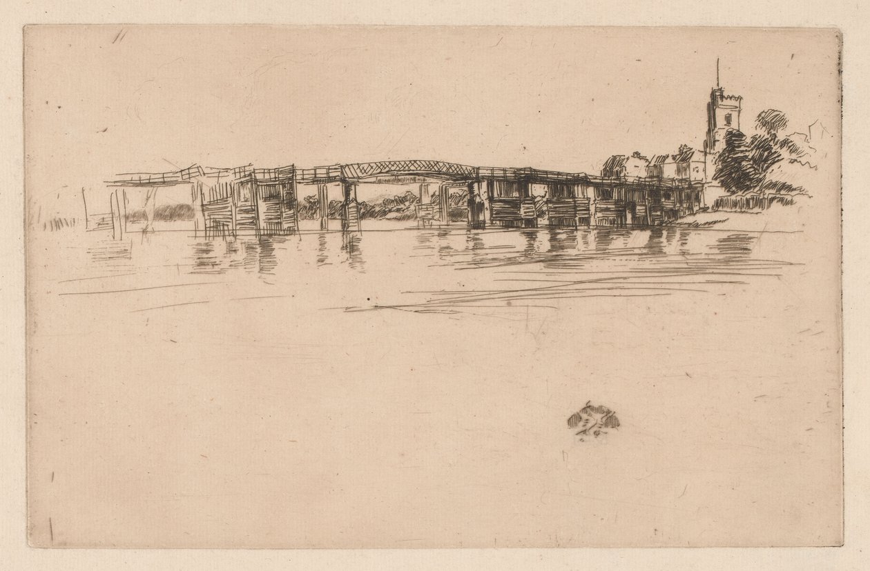 Lille Putney Bridge af James Abbott McNeill Whistler