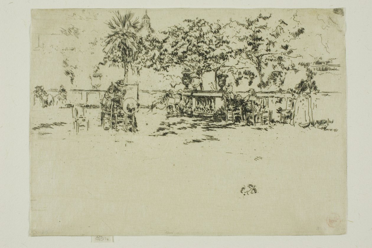 Lille terrasse, Luxembourg-haven af James Abbott McNeill Whistler