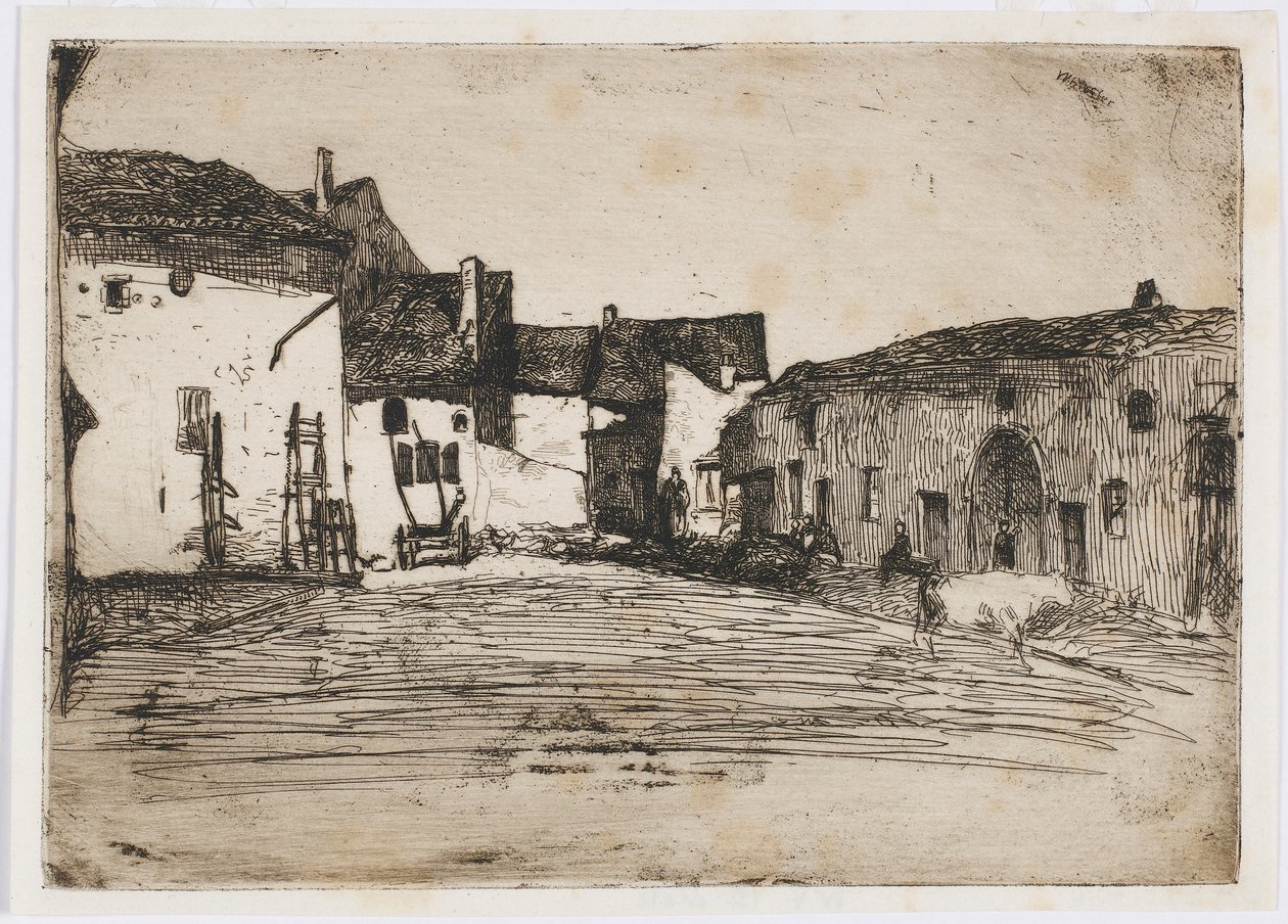 Liverdun. En af de tolv ætsninger fra naturen af James Abbott McNeill Whistler