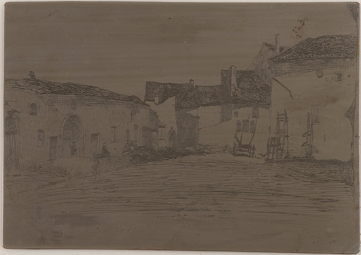 Liverdun. En af de <em>tolv ætsninger fra naturen</em> af James Abbott McNeill Whistler