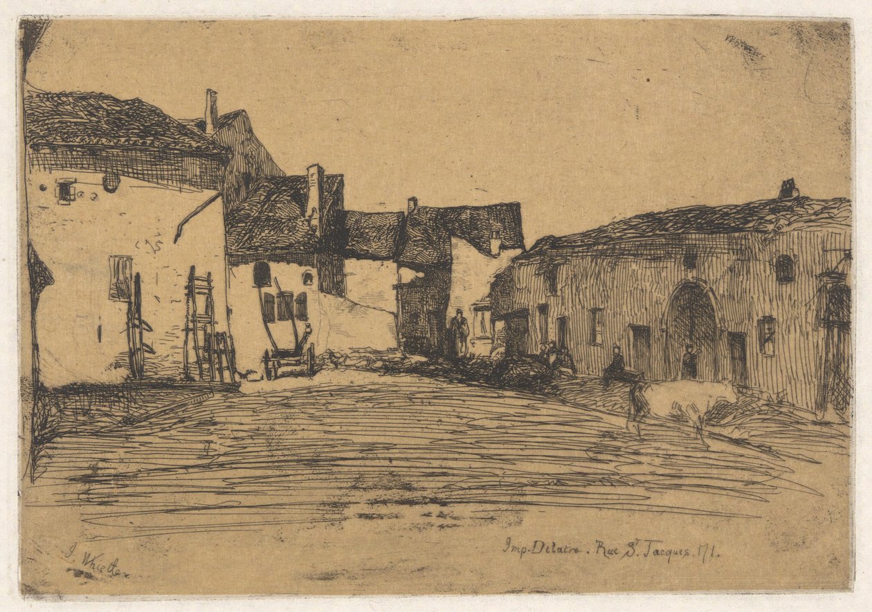Liverdun, fra det franske sæt (Douze Eaux-Fortes d af James Abbott McNeill Whistler