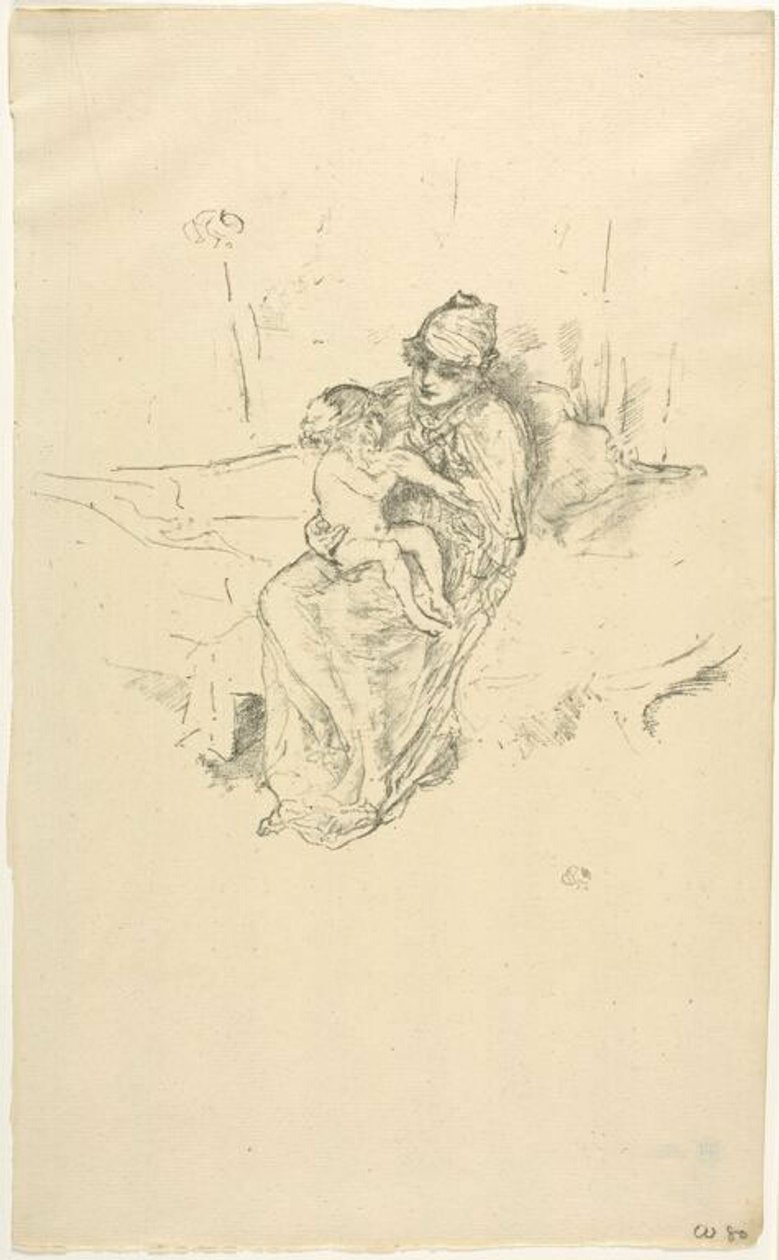 Mor og barn nr. 1 af James McNeill Whistler