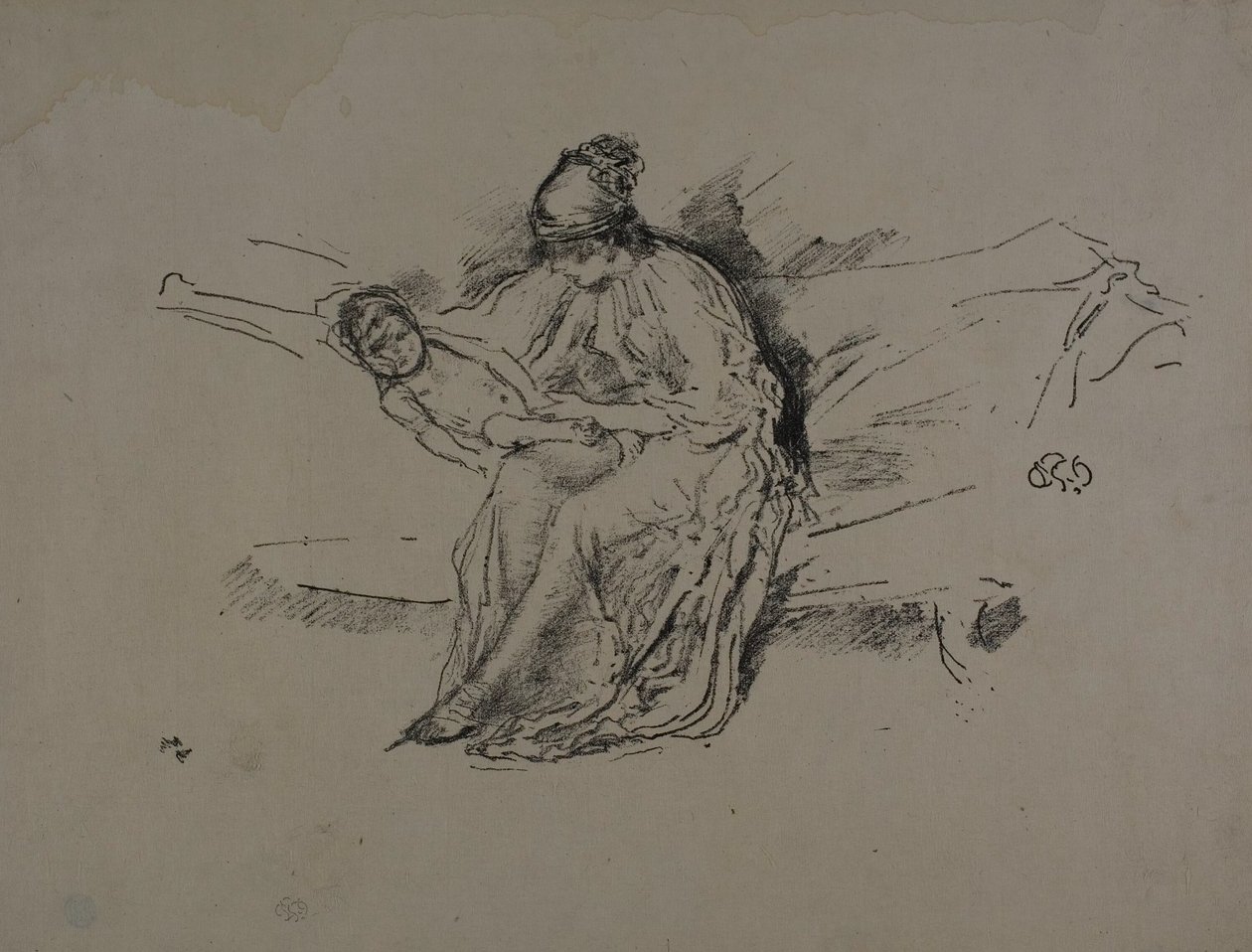 Mor og barn, nr. 4 af James Abbott McNeill Whistler