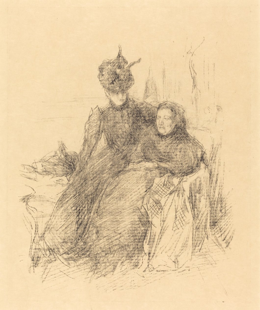 Mor og datter af James Abbott McNeill Whistler