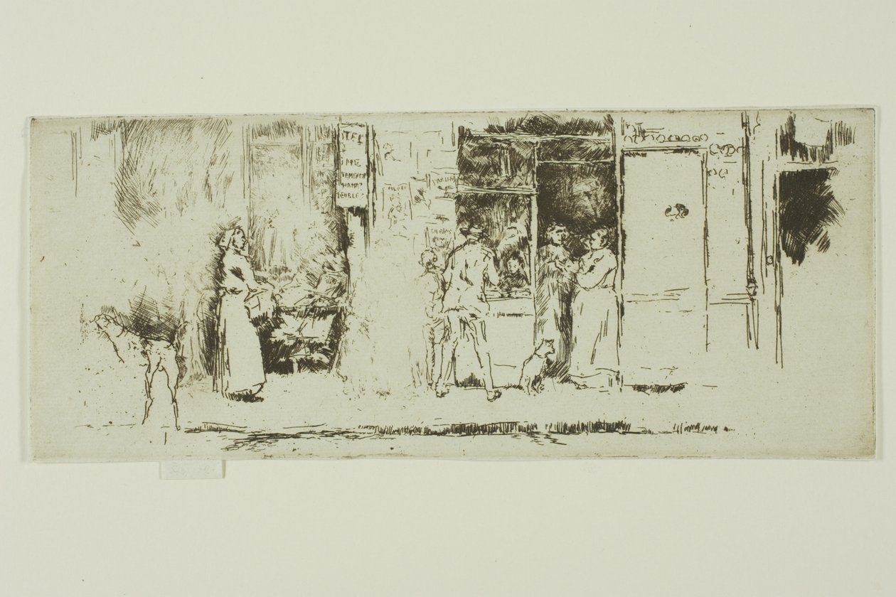 Avisbod, Rue de Seine af James Abbott McNeill Whistler
