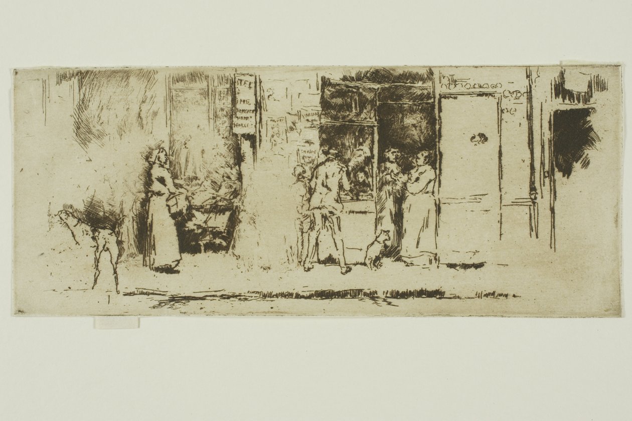 Avisbod, Rue de Seine af James Abbott McNeill Whistler