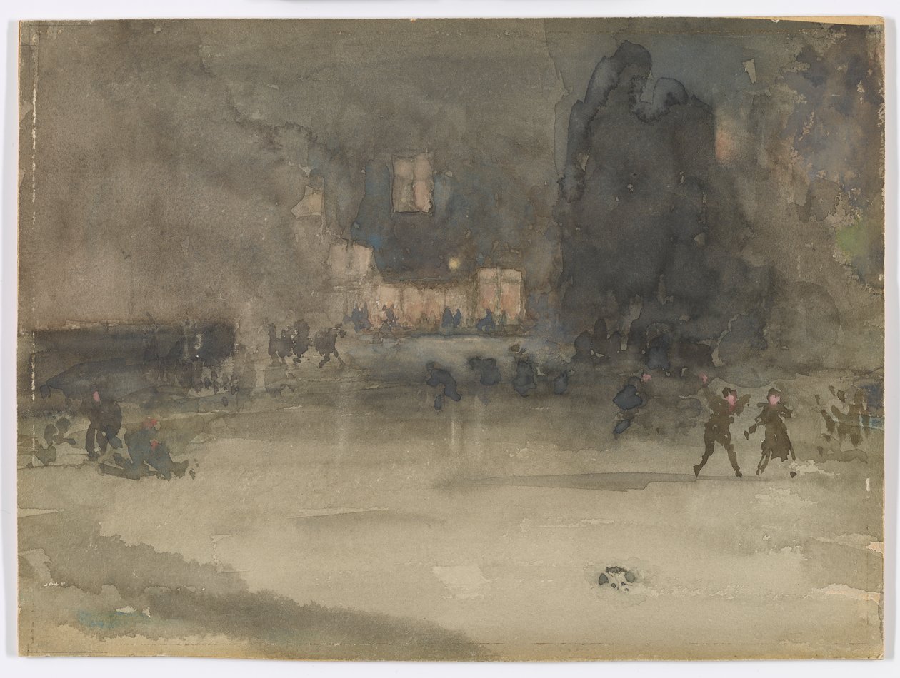 Nocturne: Amsterdam om vinteren af James Abbott McNeill Whistler
