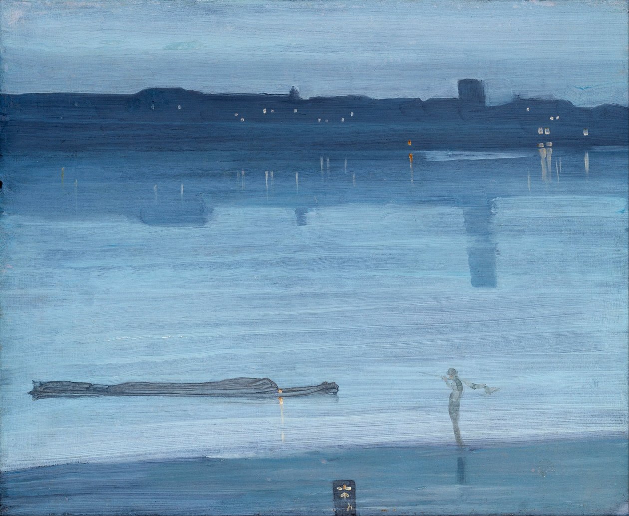 Nocturne: Blå og sølv – Chelsea af James McNeill Whistler
