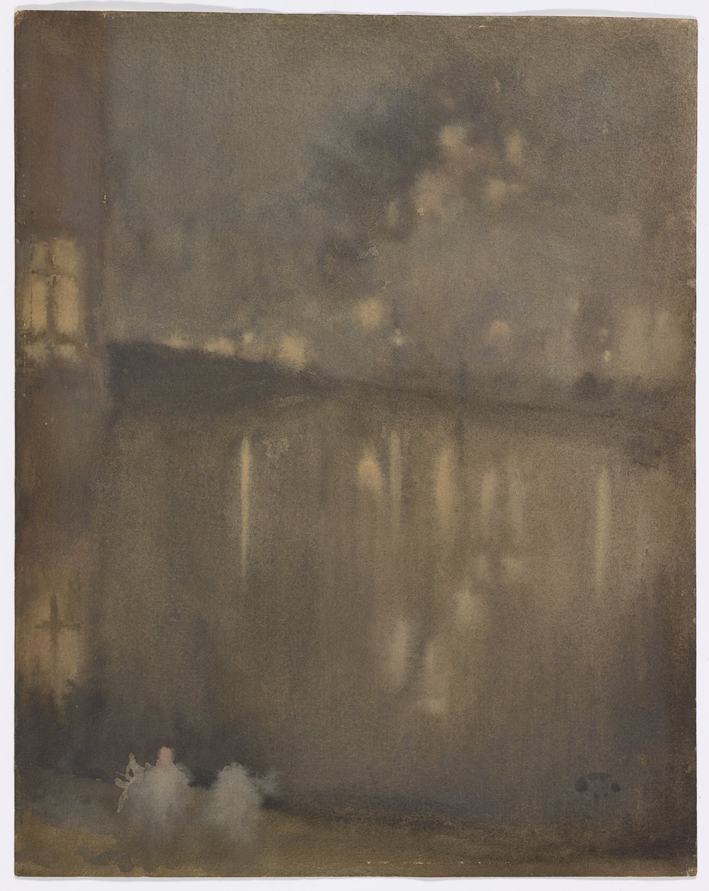 Nocturne: Gray and Gold-Canal, Holland af James Abbott McNeill Whistler