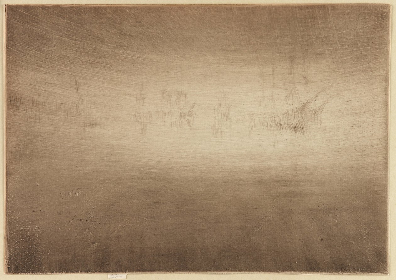 Nocturne Shipping af James Abbott McNeill Whistler