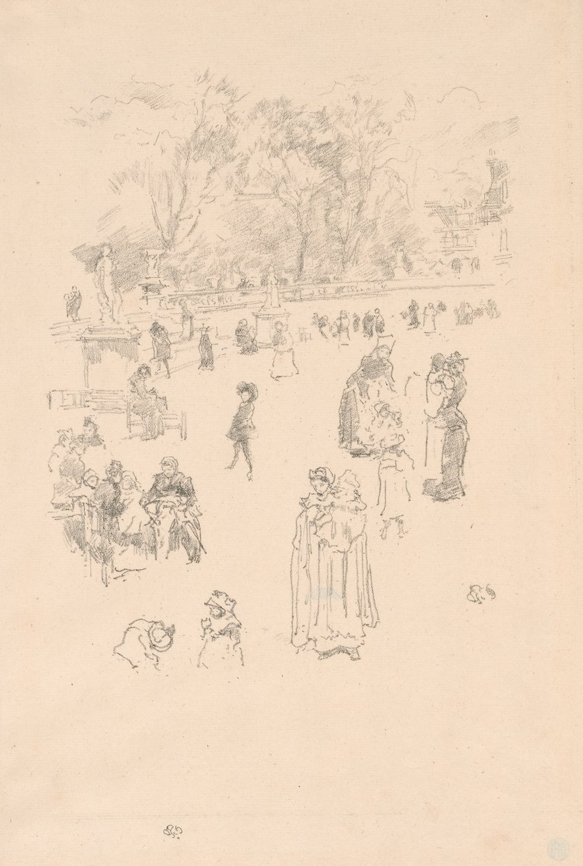 Plejepiger: "Maids of Luxembourg" af James Abbott McNeill Whistler