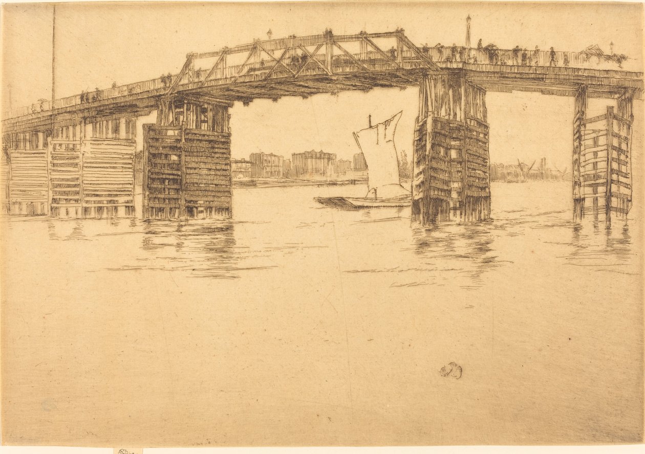 Den gamle Battersea-bro af James Abbott McNeill Whistler