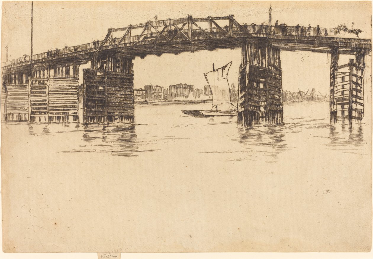 Den gamle Battersea-bro af James Abbott McNeill Whistler