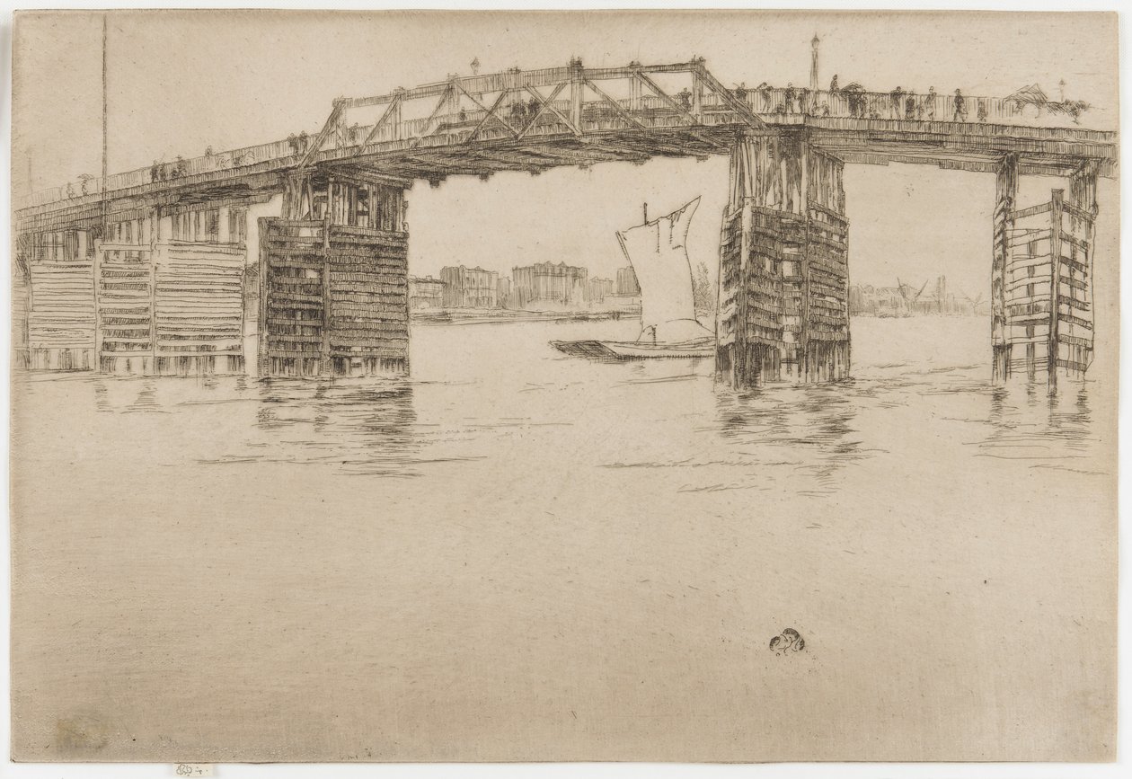 Den gamle Battersea-bro af James Abbott McNeill Whistler