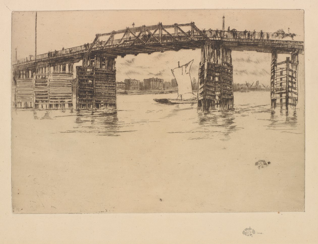 Den gamle Battersea-bro af James Abbott McNeill Whistler