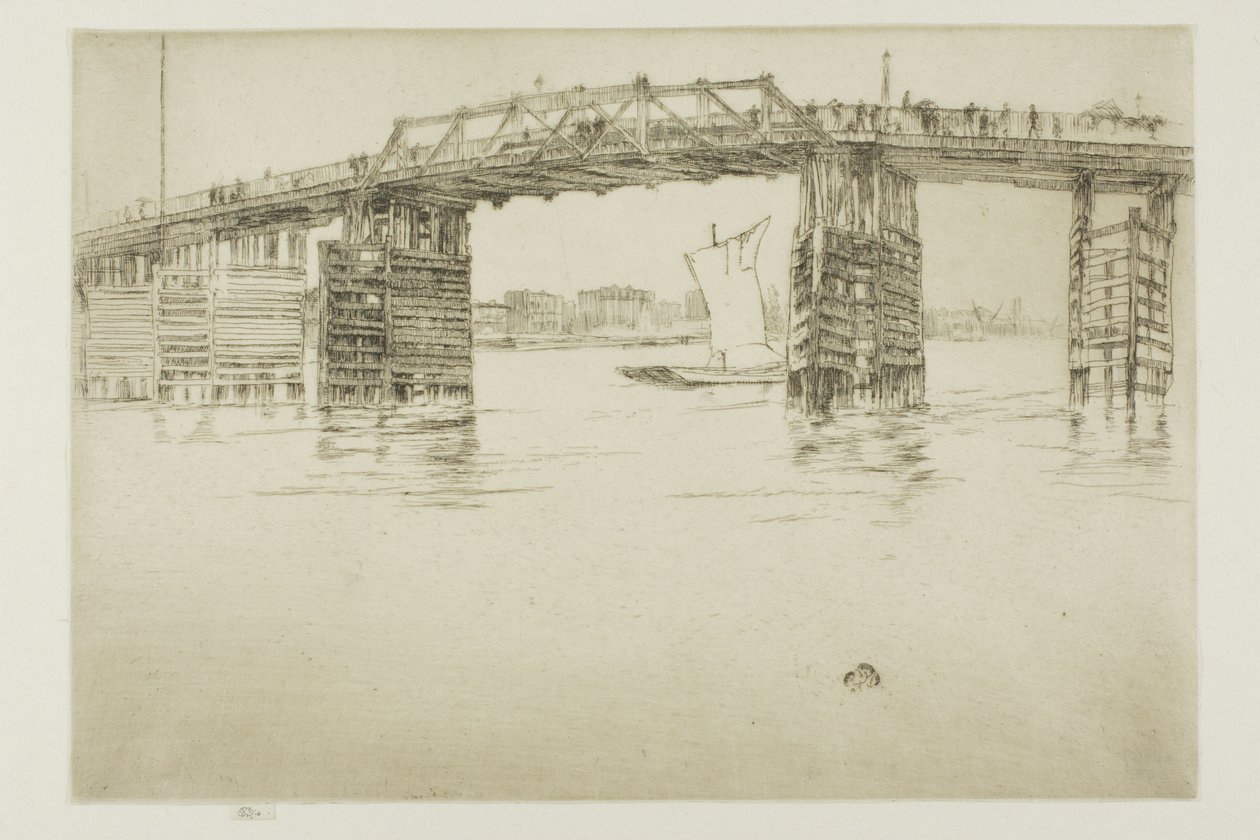 Den gamle Battersea-bro af James Abbott McNeill Whistler
