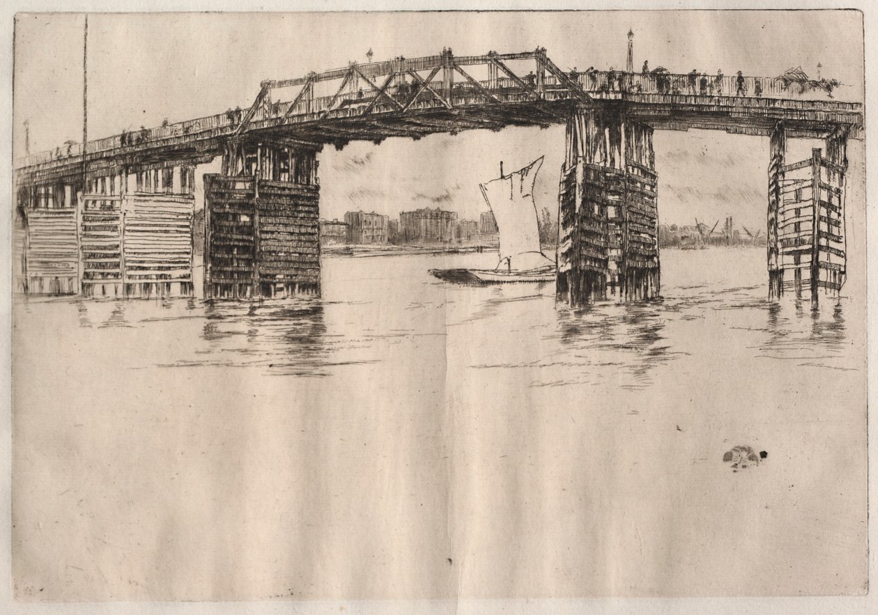 Den gamle Battersea-bro af James McNeill Whistler
