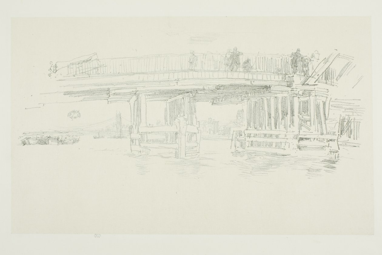 Den gamle Battersea-bro af James McNeill Whistler