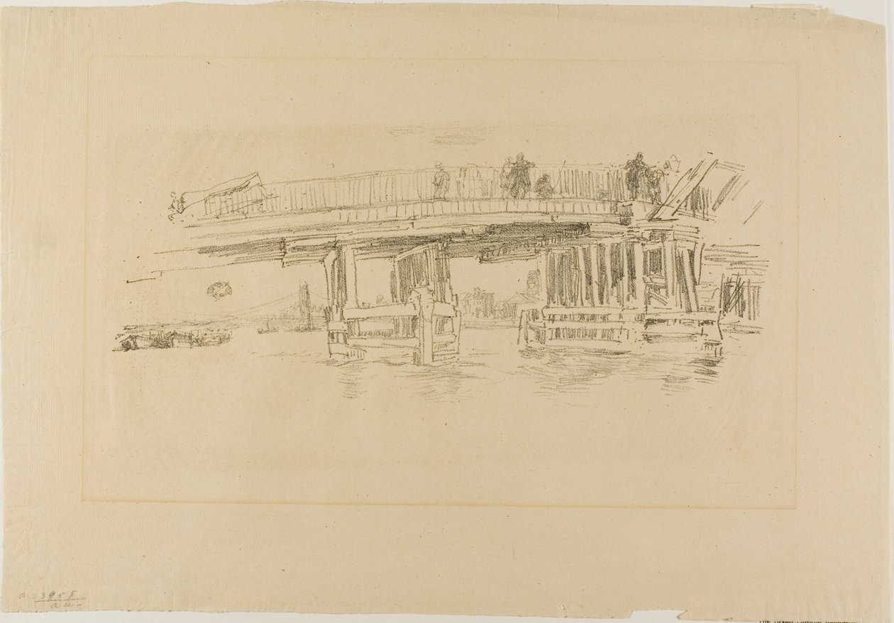 Den gamle Battersea-bro af James McNeill Whistler