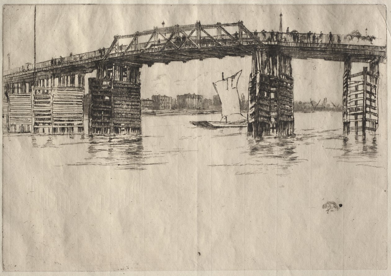 Den gamle Battersea-bro af James McNeill Whistler